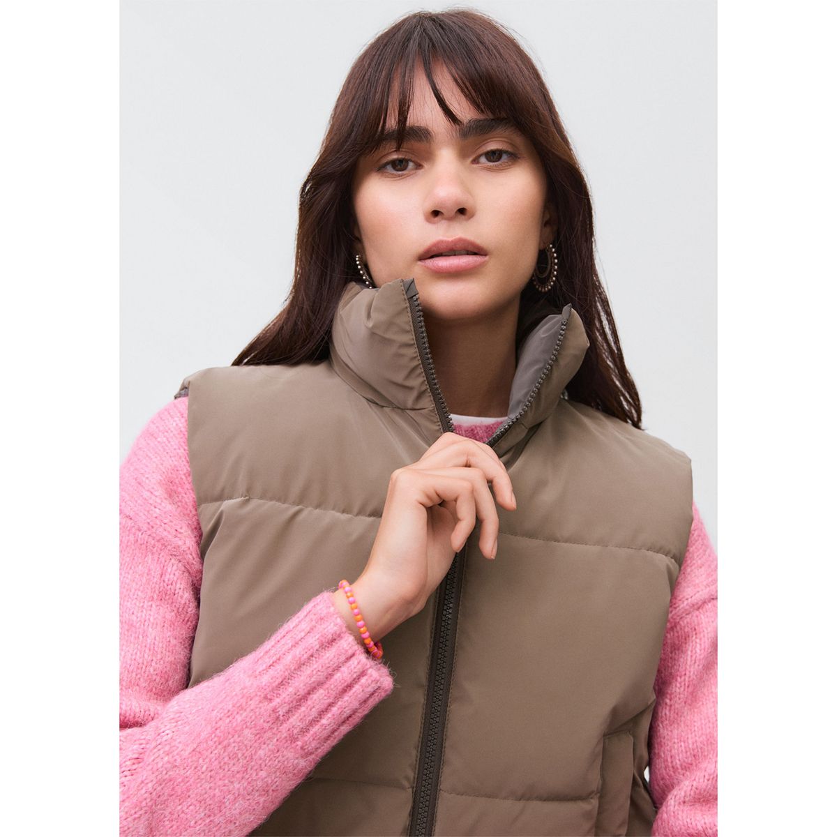 MANGO TEEN - Chaleco Puffer Mujer Mango Teen