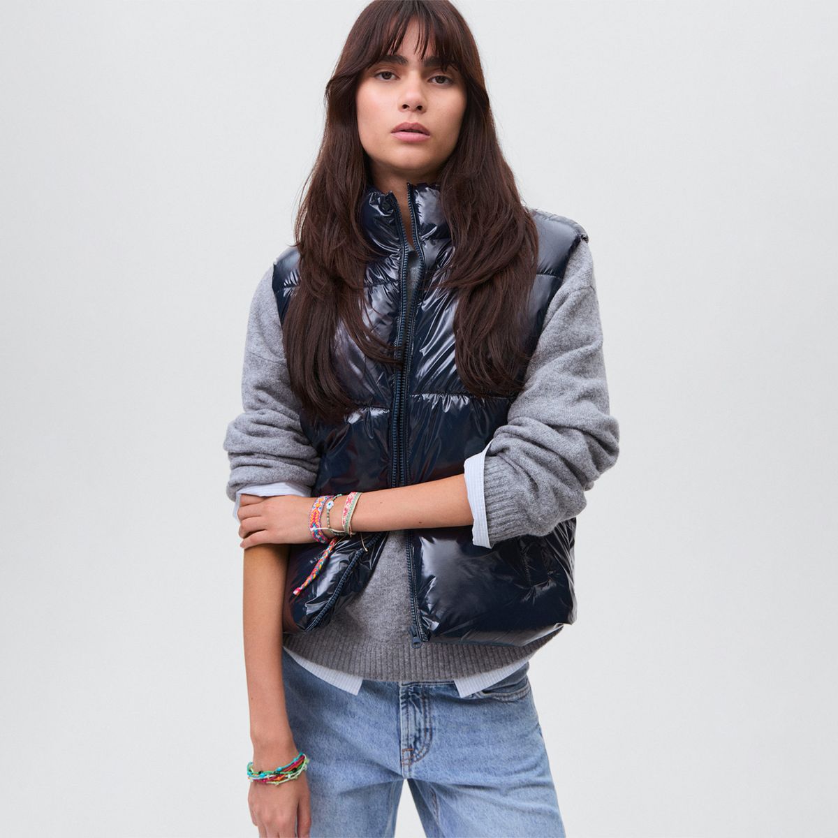 MANGO TEEN - Chaleco Puffer Mujer Mango Teen