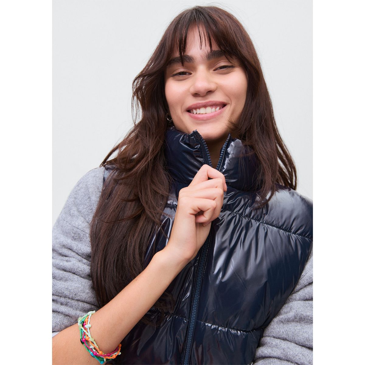 MANGO TEEN - Chaleco Puffer Mujer Mango Teen