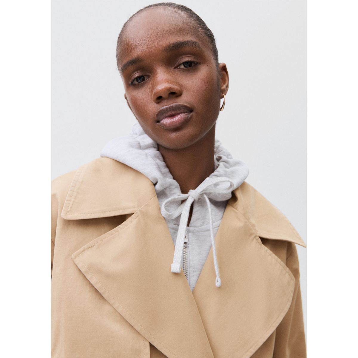 MANGO TEEN - Trench Corto Mujer Mango Teen