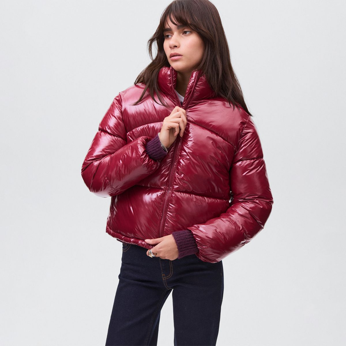 MANGO TEEN - Casaca Puffer Mujer Mango Teen