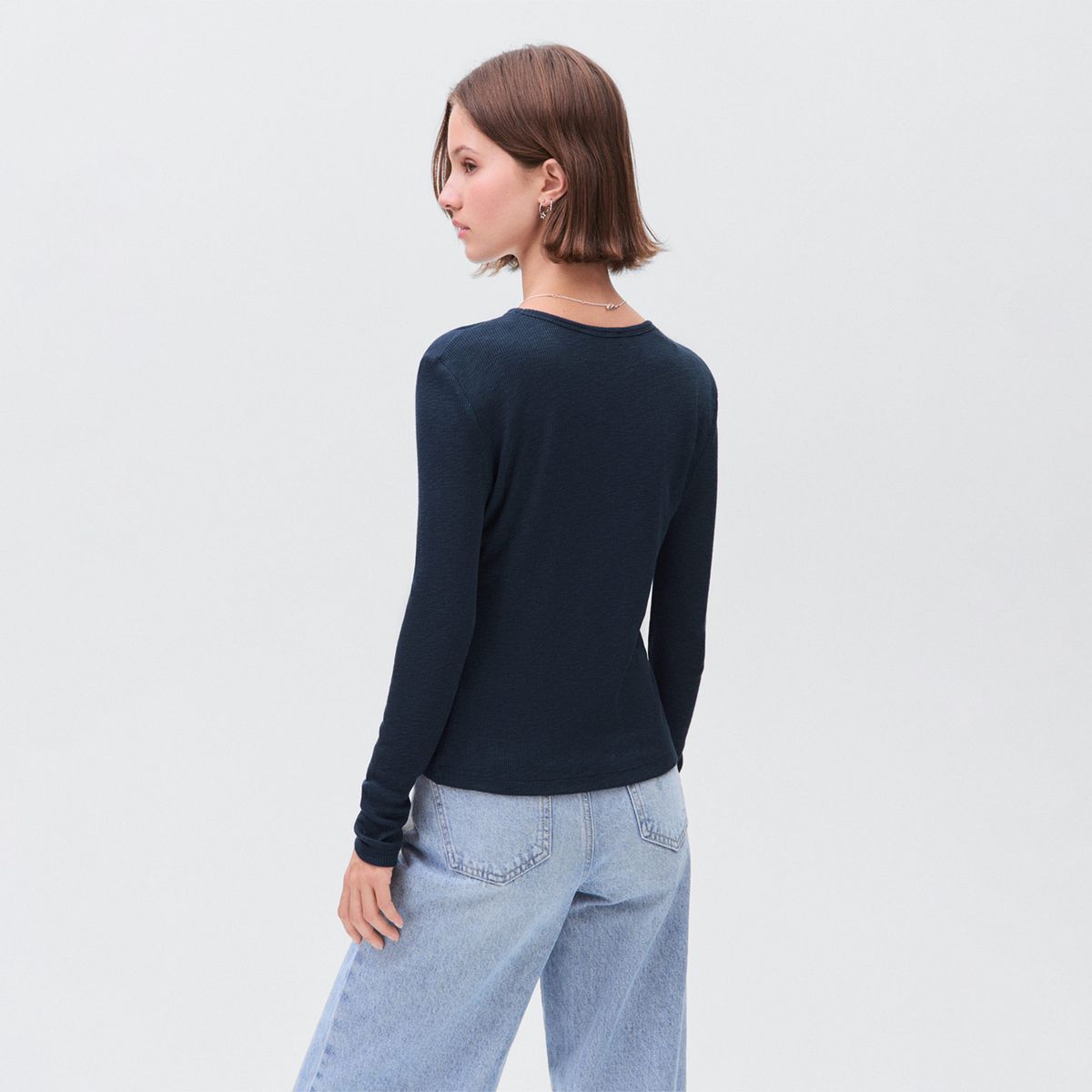 MANGO TEEN - Polo Manga Larga Mujer Mango Teen