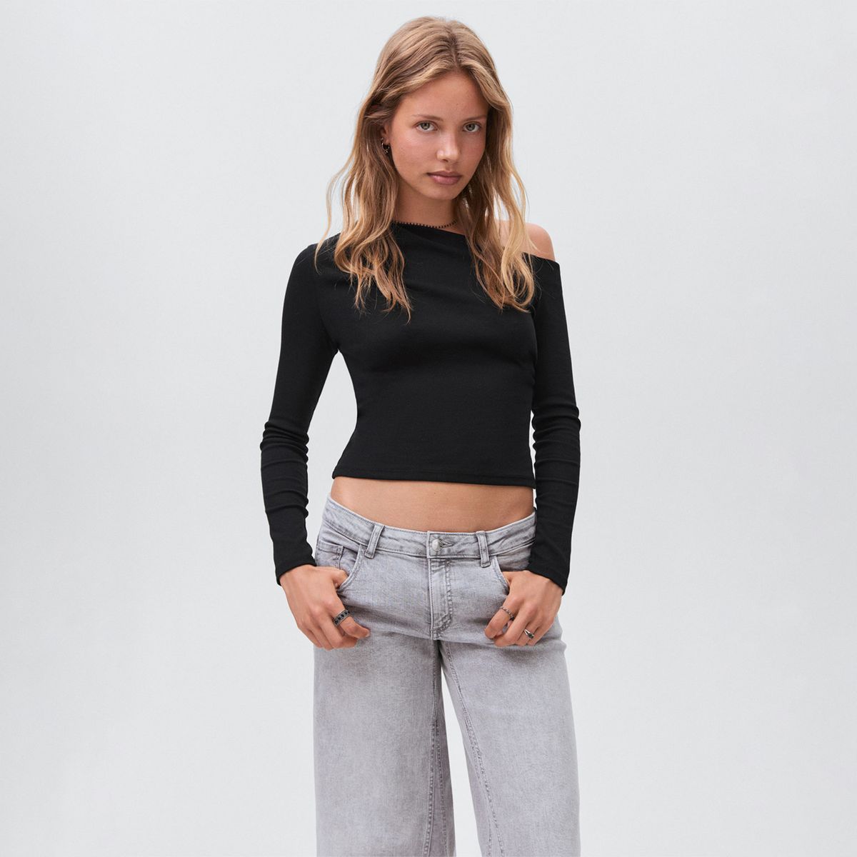 MANGO TEEN - Polo Manga Larga Mujer Mango Teen