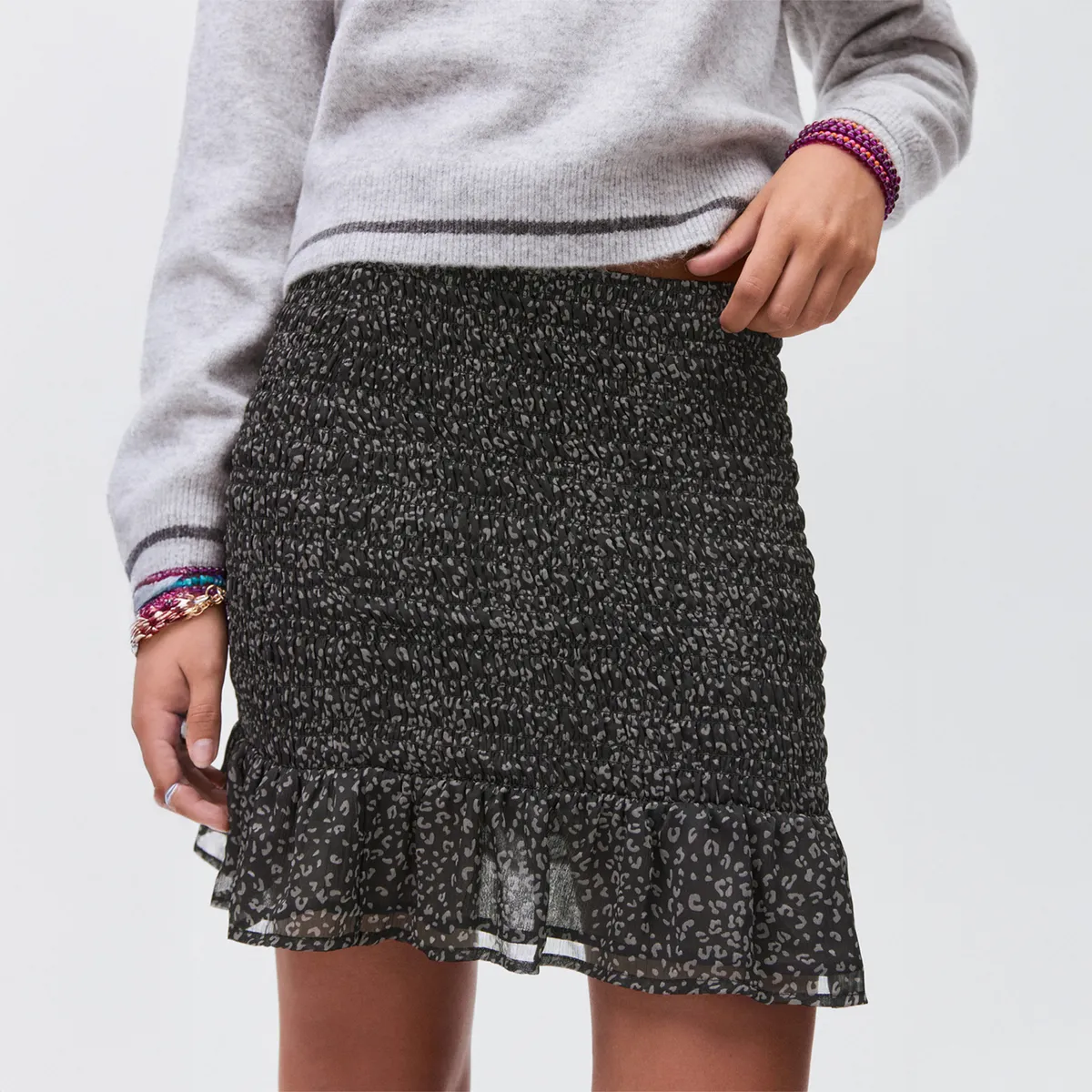 MANGO TEEN - Falda Corta Mujer Mango Teen