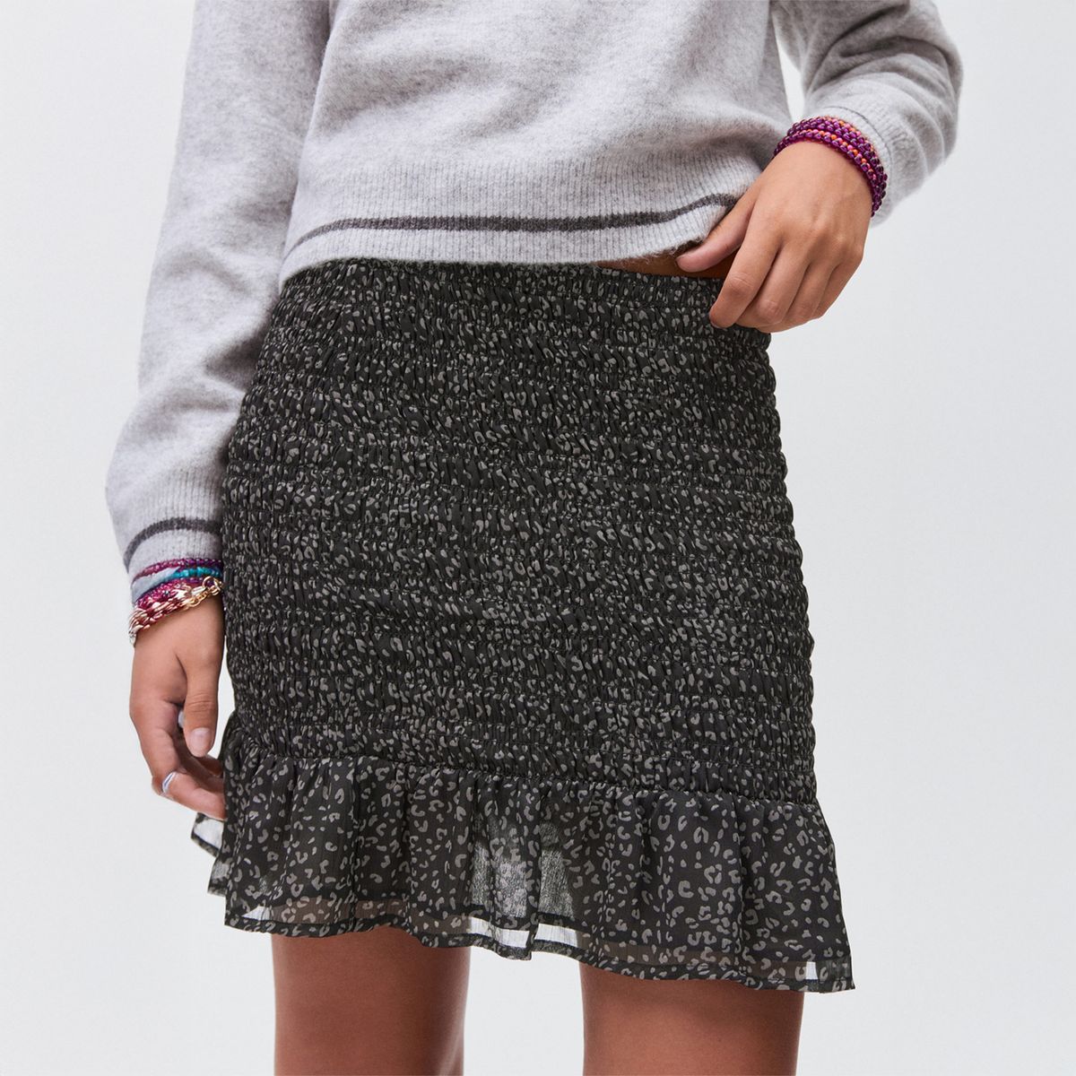 MANGO TEEN - Falda Corta Mujer Mango Teen