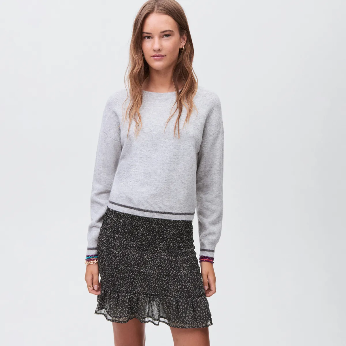 MANGO TEEN - Falda Corta Mujer Mango Teen