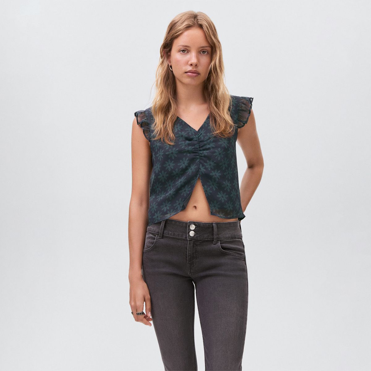 MANGO TEEN - Blusa Sin Mangas Mujer Mango Teen