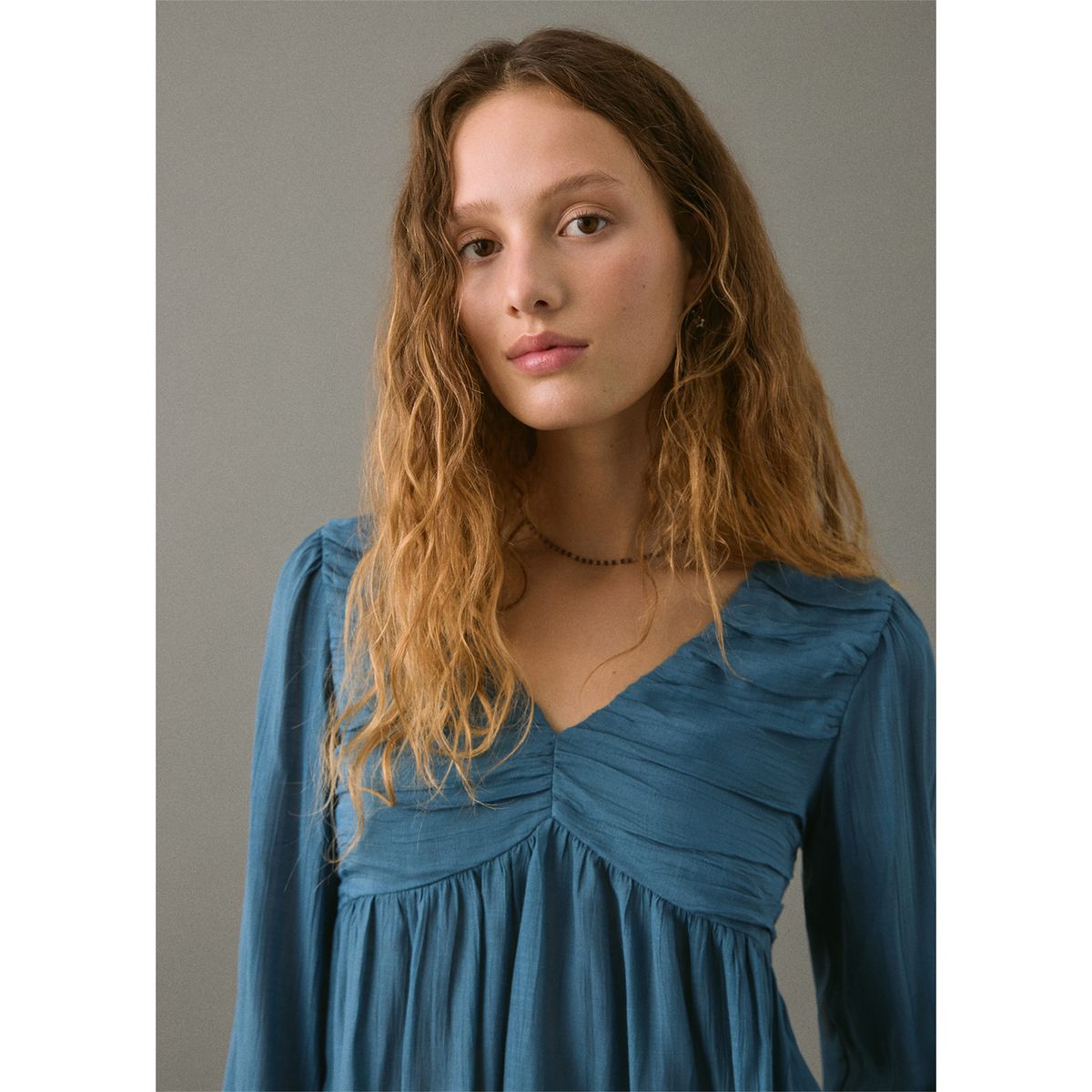 MANGO TEEN - Blusa Manga Larga Mujer Mango Teen