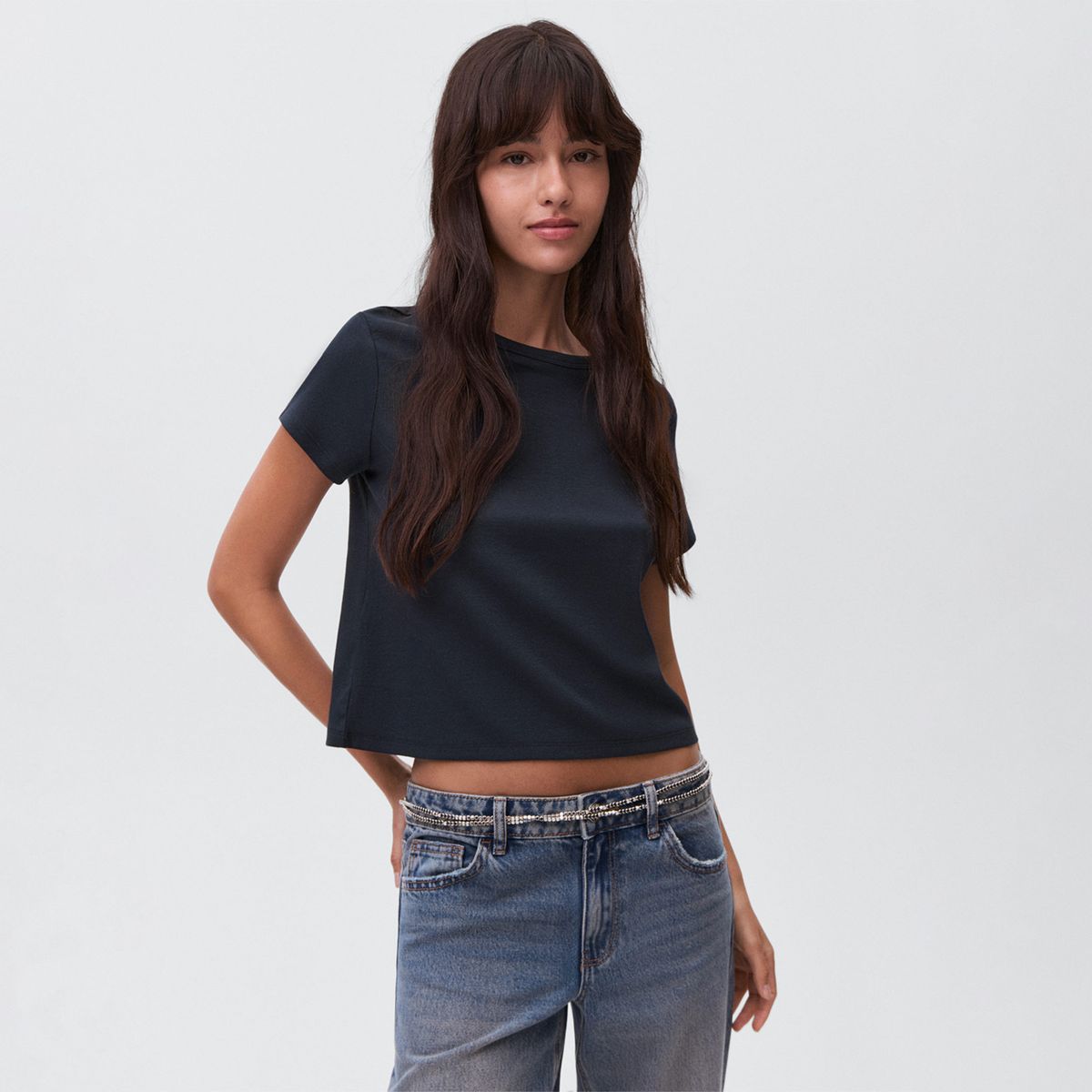 MANGO TEEN - Polo Manga Corta Mujer Mango Teen