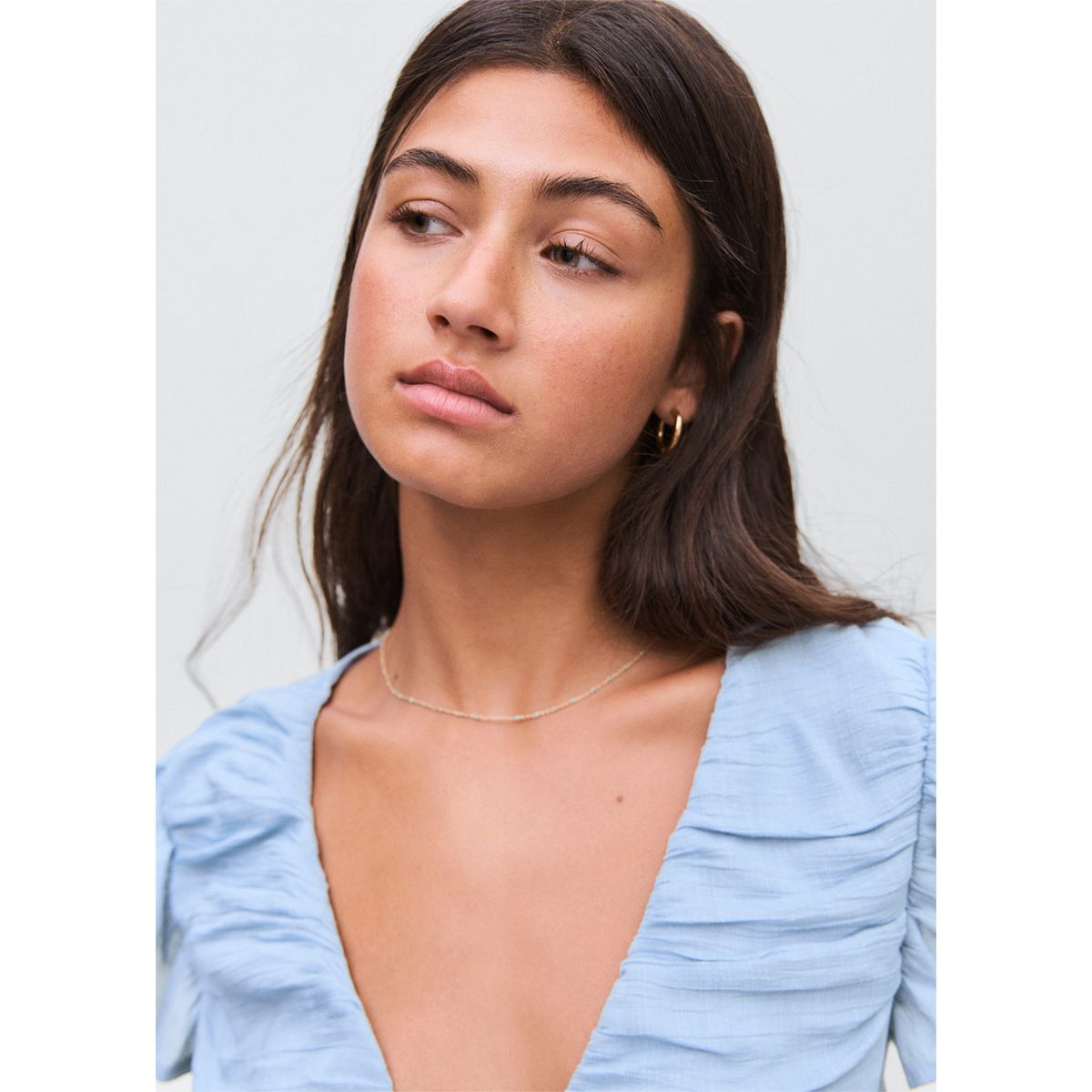 MANGO TEEN - Blusa Manga Corta Mujer Mango Teen