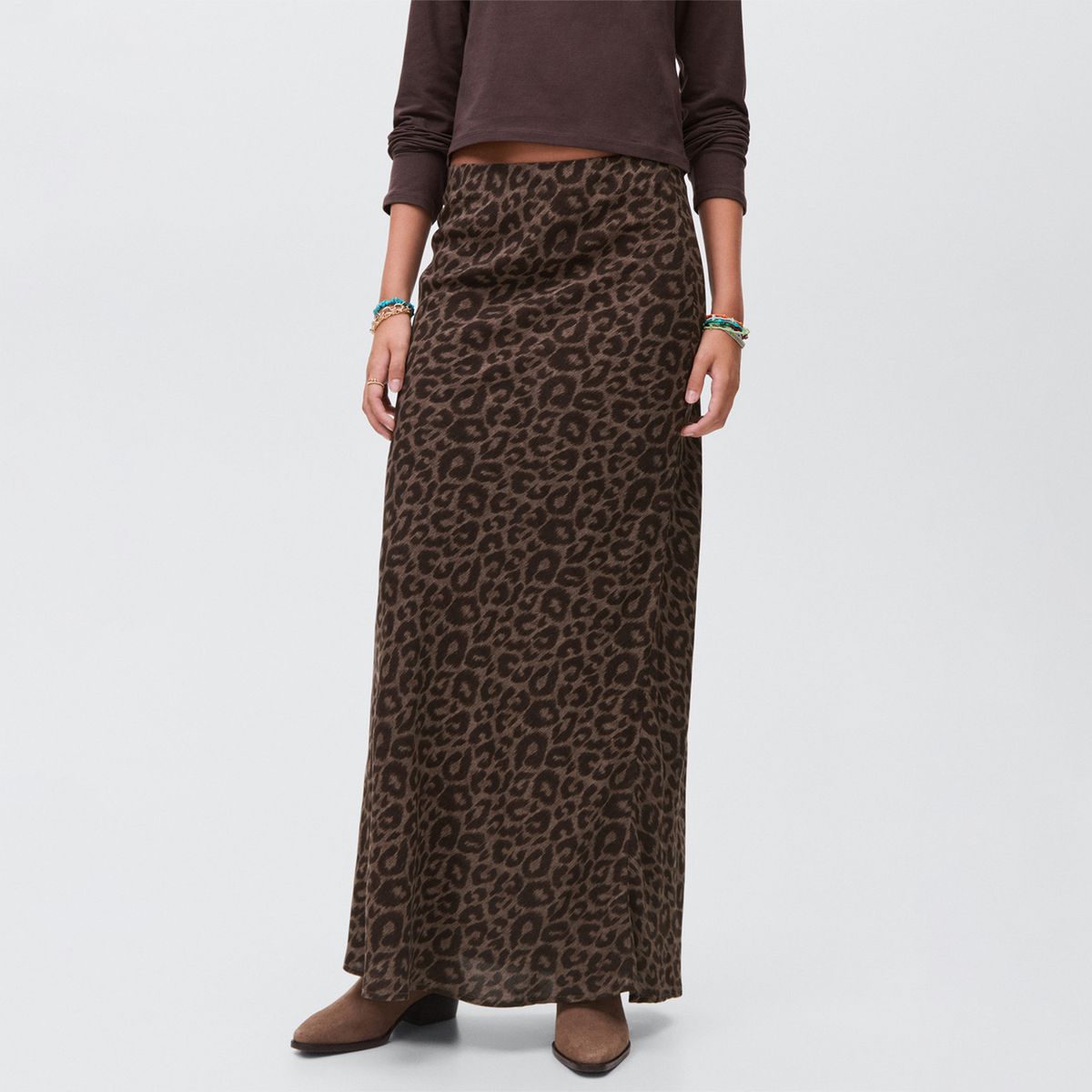 MANGO TEEN - Falda Larga Mujer Mango Teen