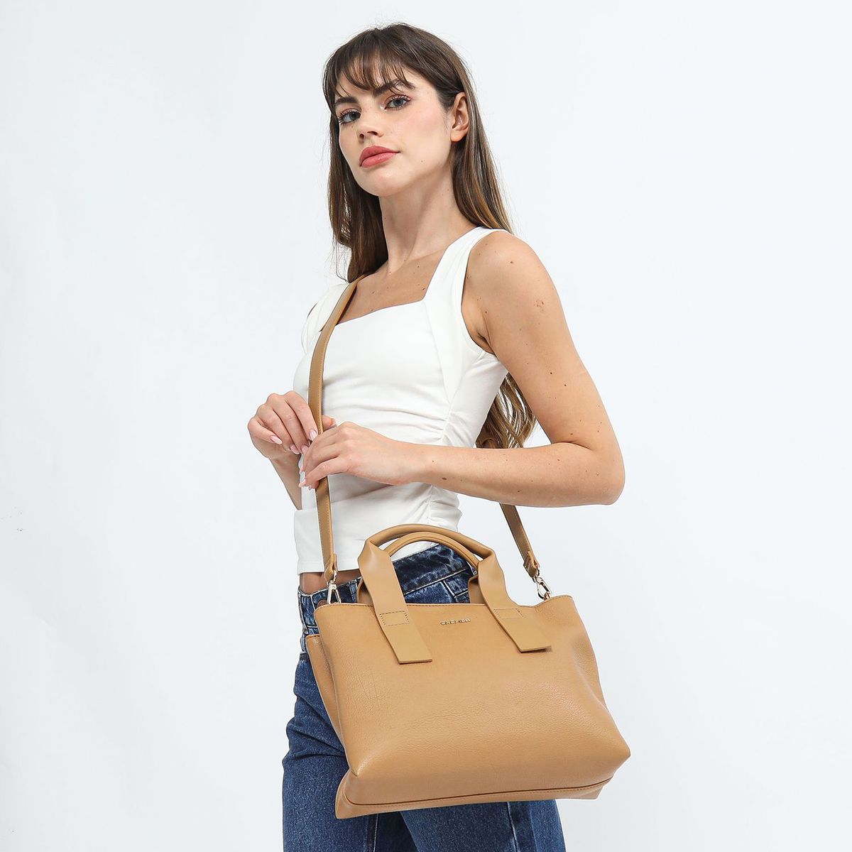 CREPIER - Cartera Satchel Dinorah Mediano