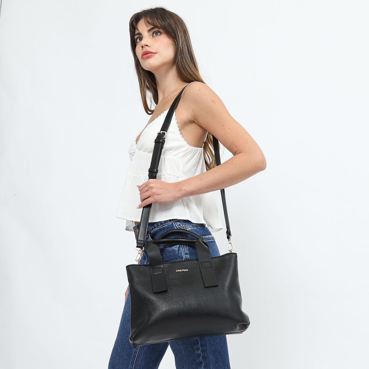 CREPIER - Cartera Satchel Dinorah Mediano