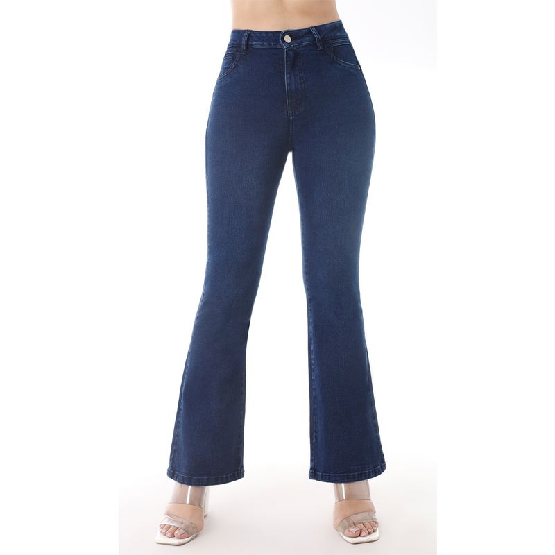 KANSAS - Jean Flare Tiro Alto Mujer Kansas