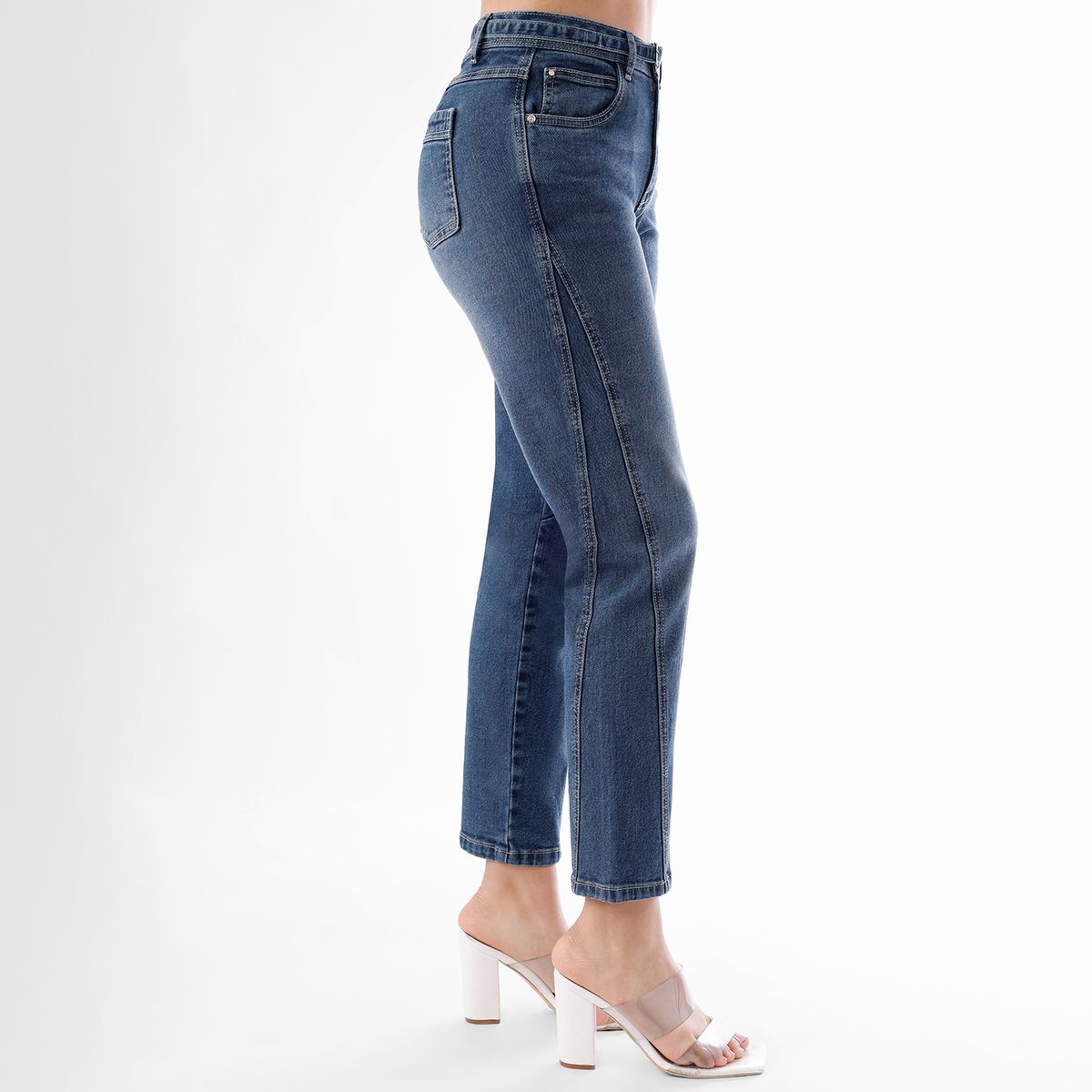KANSAS - Jean Wide Leg Tiro Alto Mujer Kansas