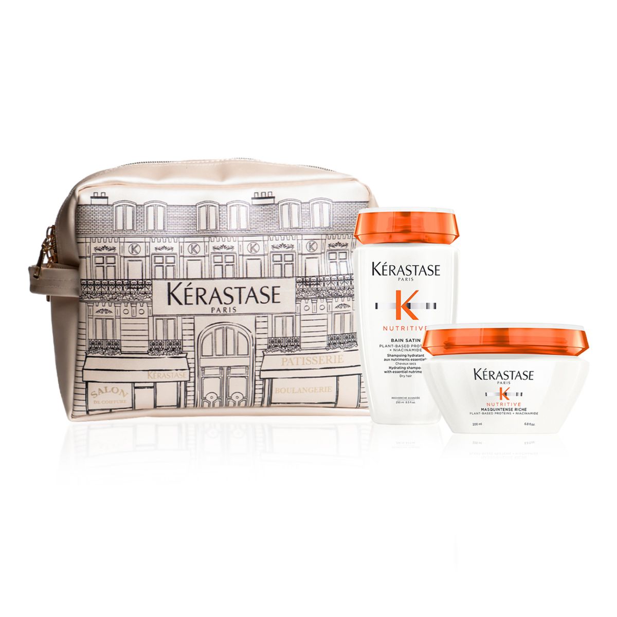 KERASTASE - Pack Kerastase Nutritive: Shampoo 250ml + Mascarilla 200ml Para Cabello Seco 