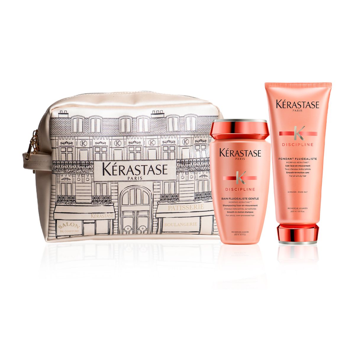 KERASTASE - Pack Kerastase Discipline: Shampoo 250ml + Acondicionador 200ml Para Control Del Frizz