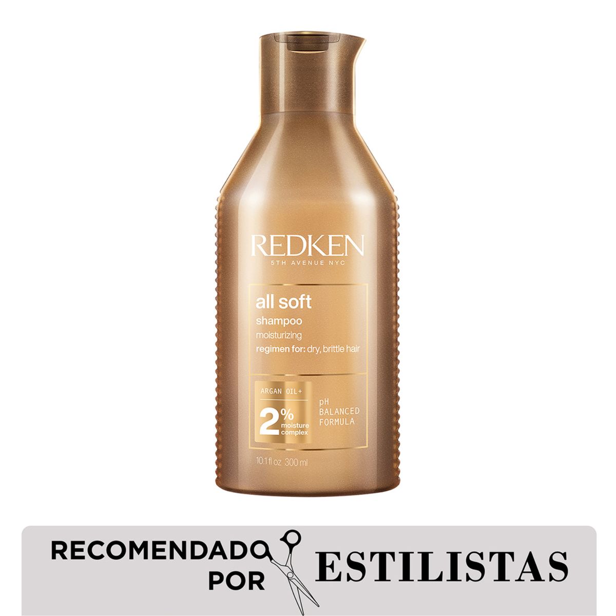 REDKEN - Pack Redken All Soft: Shampoo 300ml + Acondicionador 300ml Para Cabello Seco