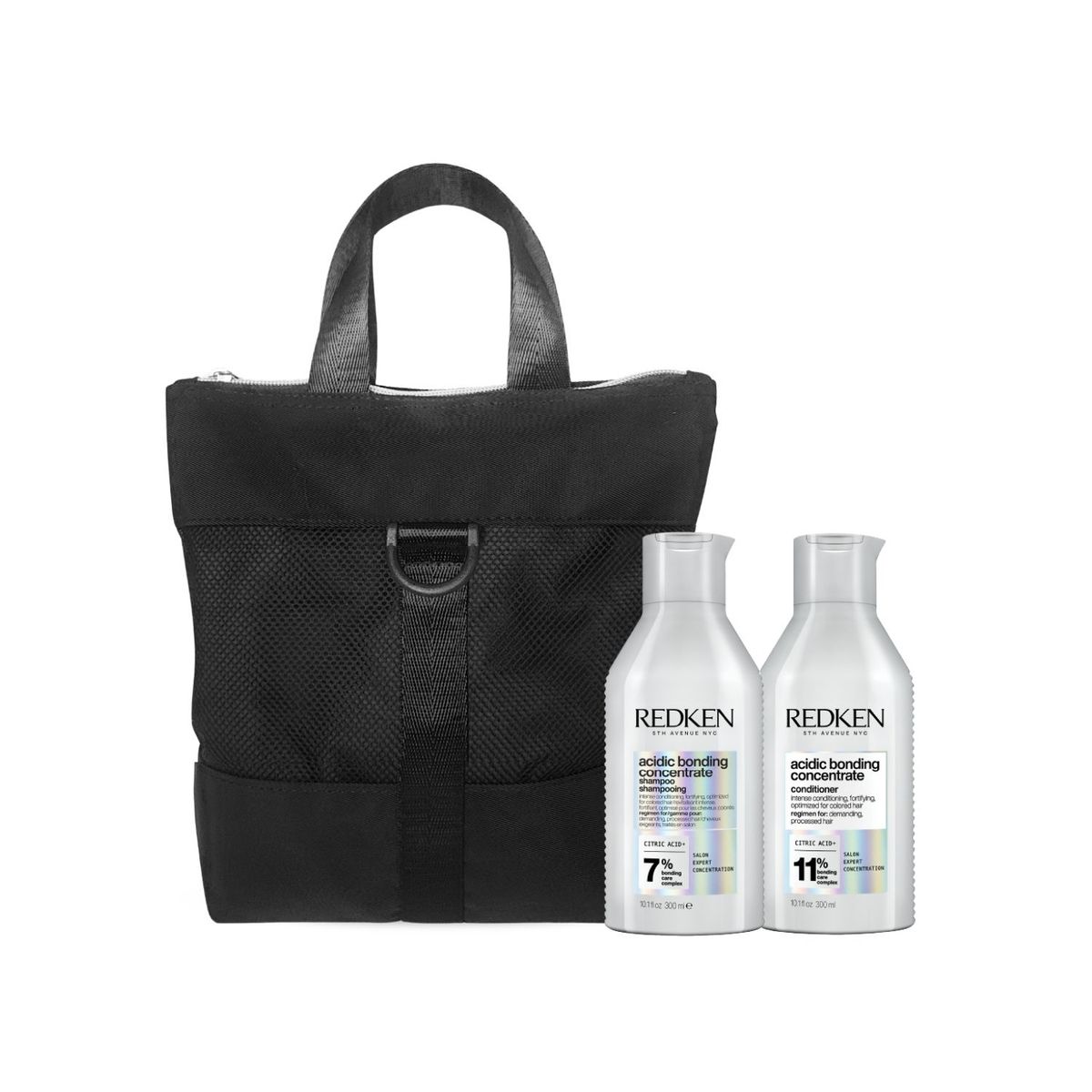 REDKEN - Pack Redken Acidic Bonding Concentrate: Shampoo 300ml + Acondicionador 300ml Para Cabello Dañado