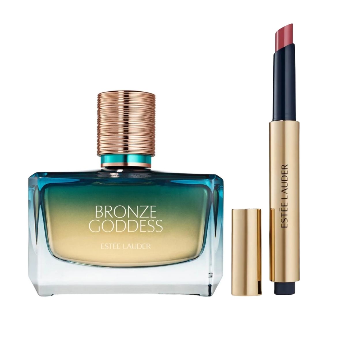 ESTEE LAUDER - Set Bronze Goddess + Labial Melted Rose
