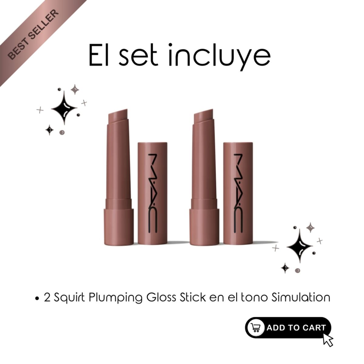 MAC - Dúo De Glosses En El Tono Simulation