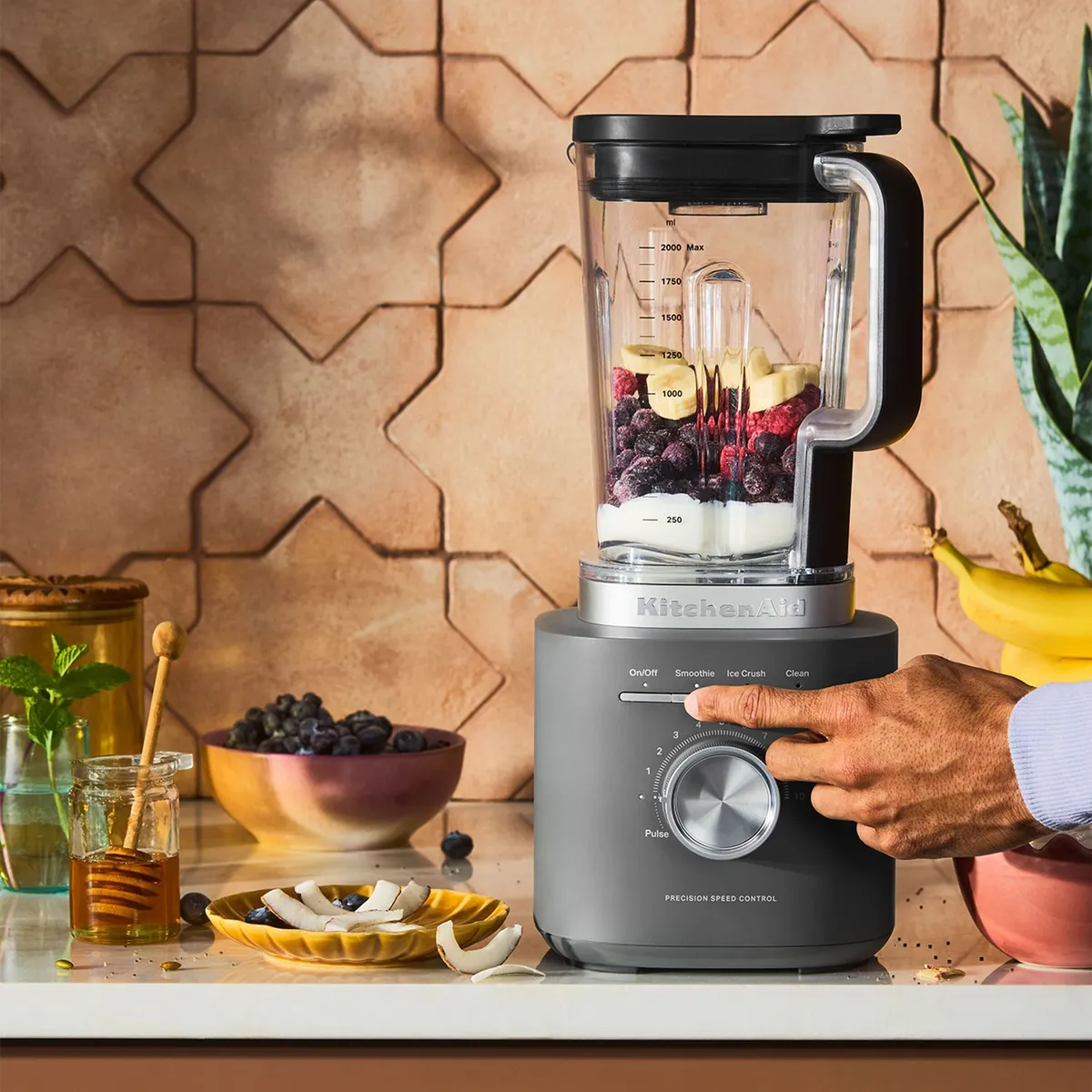 KITCHENAID - Licuadora Pure Power Gris Oscuro 1700w De Kitchenaid