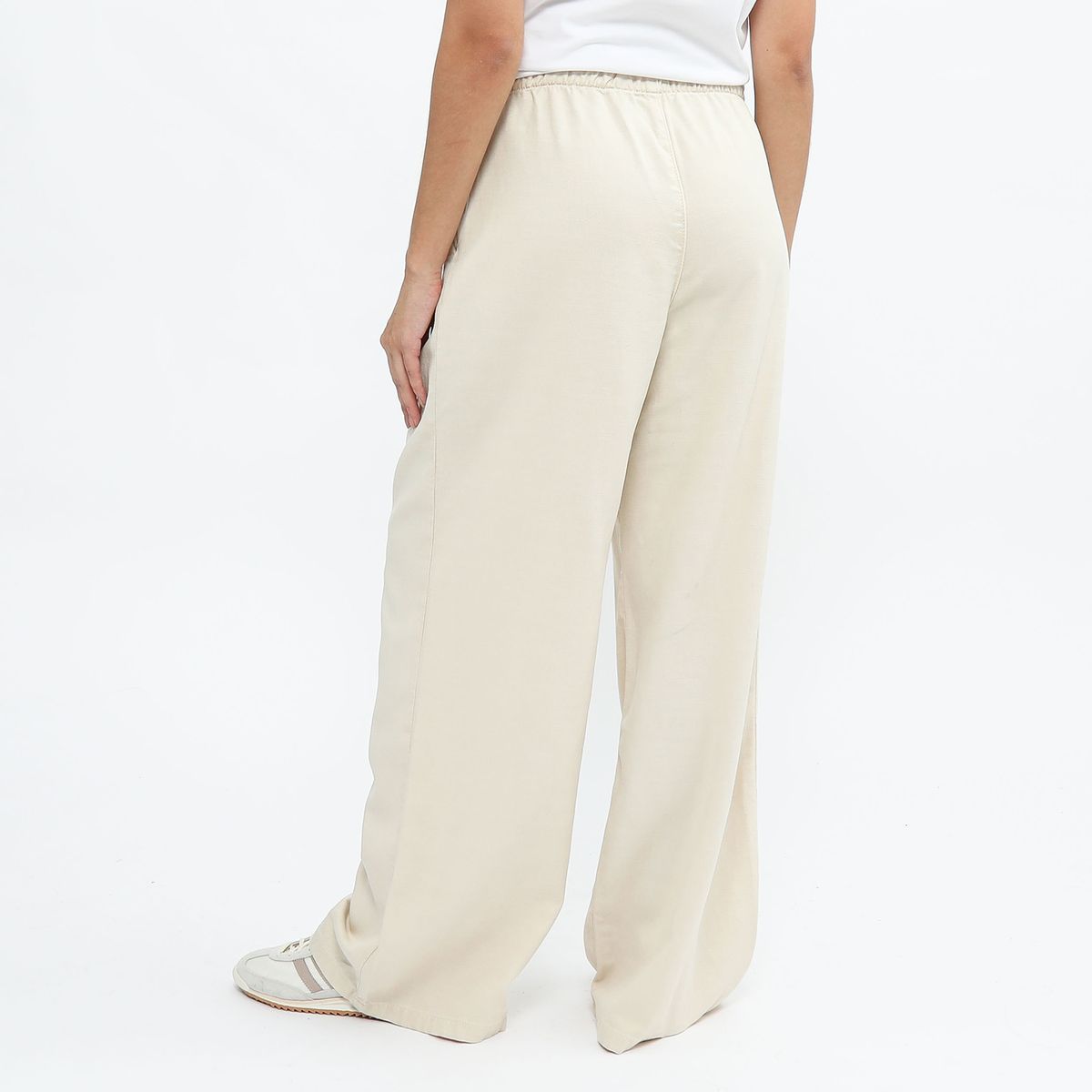 SYBILLA - Pantalón Wide Leg Tiro Medio Mujer Sybilla