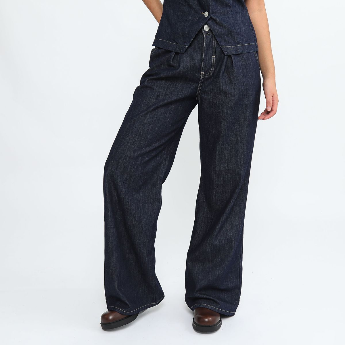 DENIMLAB - Jean Wide Leg Tiro Alto Mujer Denimlab