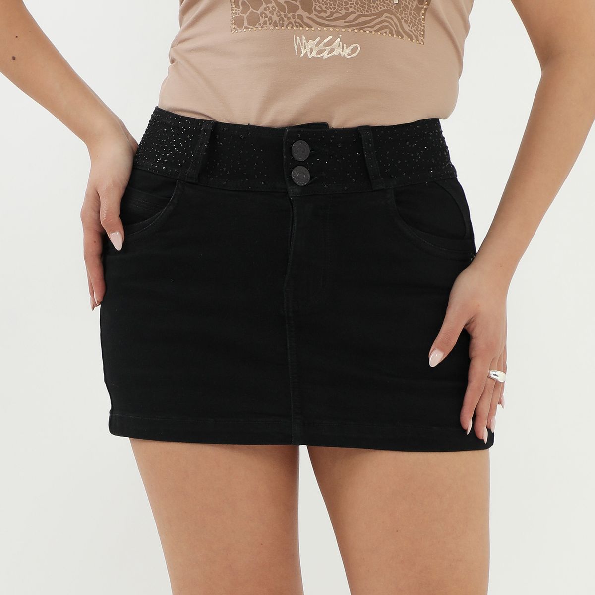 MOSSIMO - Falda Short Denim Mujer Mossimo