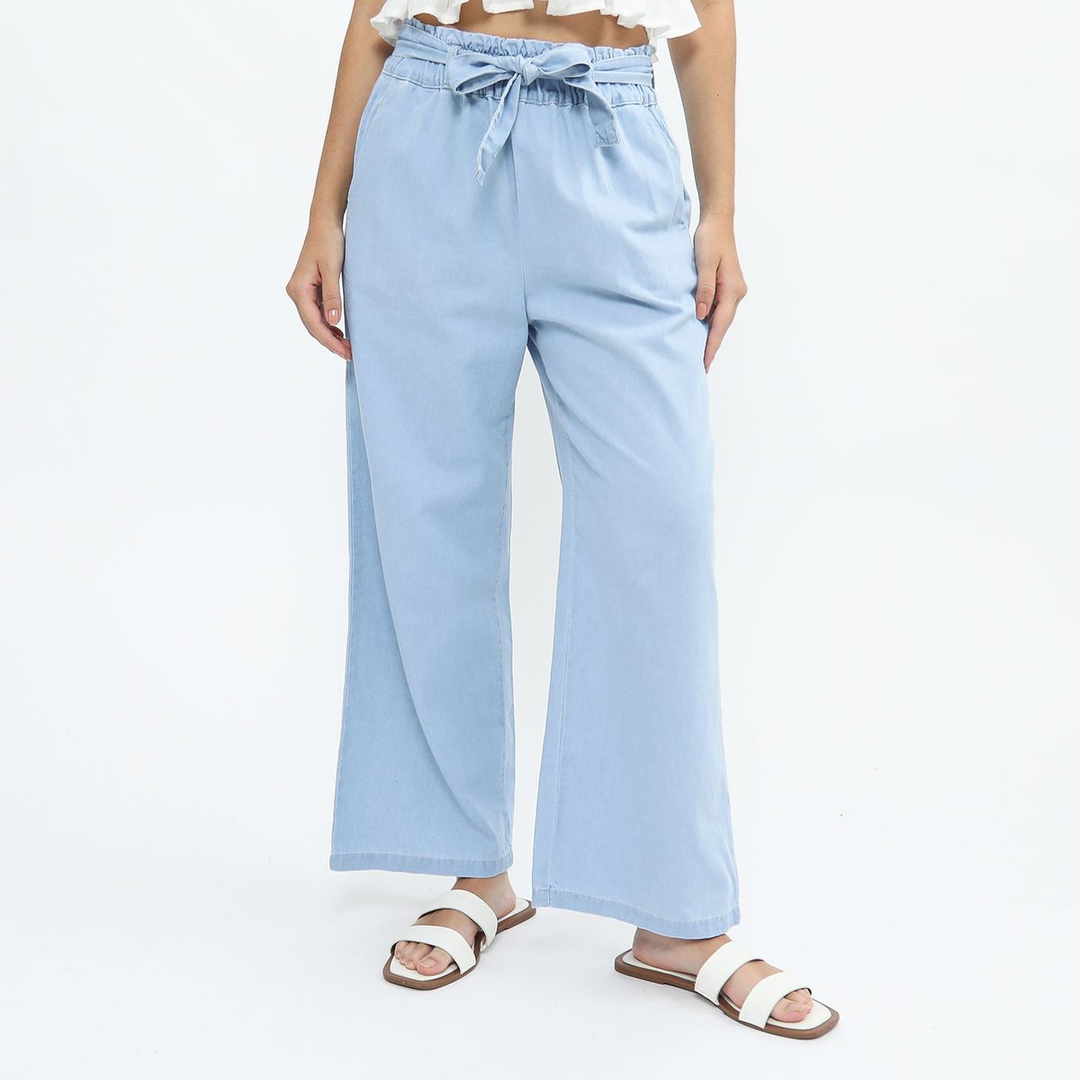 SYBILLA - Jean Wide Leg Tiro Alto Mujer Sybilla