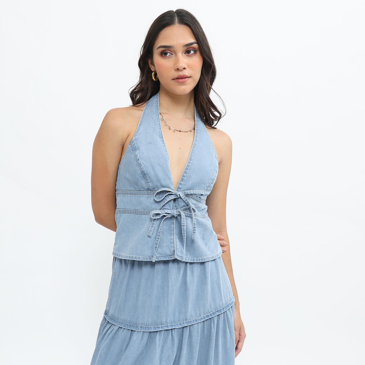 SYBILLA - Top Denim Mujer Sybilla