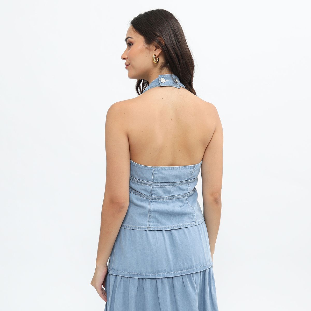 SYBILLA - Top Denim Mujer Sybilla