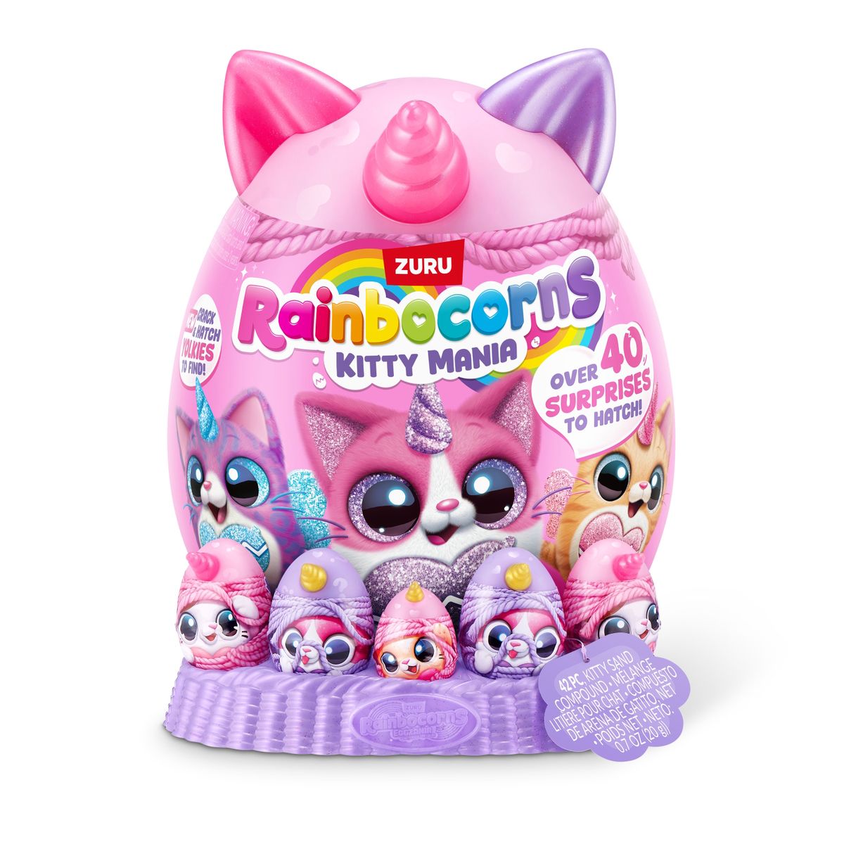 RAINBOCORNS - Peluche Sorpresa Kitty Mania Rainbocorns