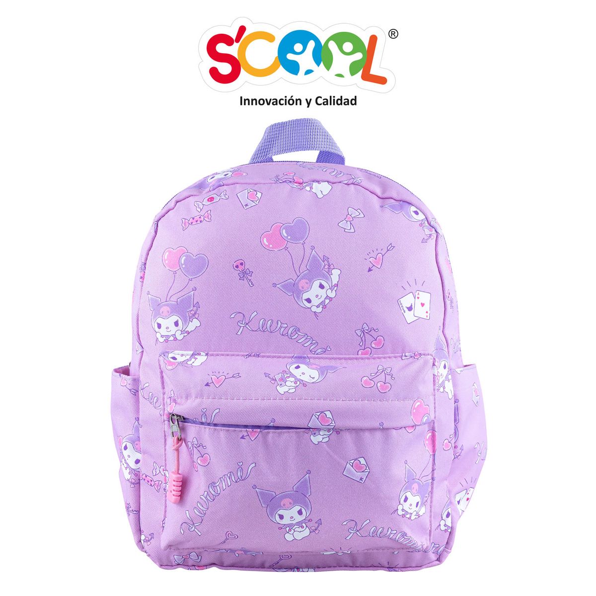 KUROMI - Mochila Kids A4 Kt Tela Kuromi