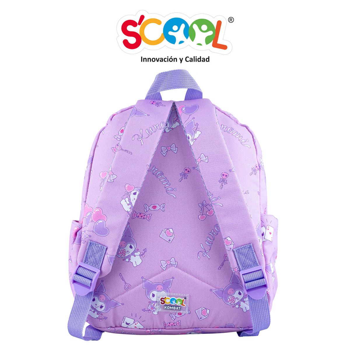 KUROMI - Mochila Kids A4 Kt Tela Kuromi