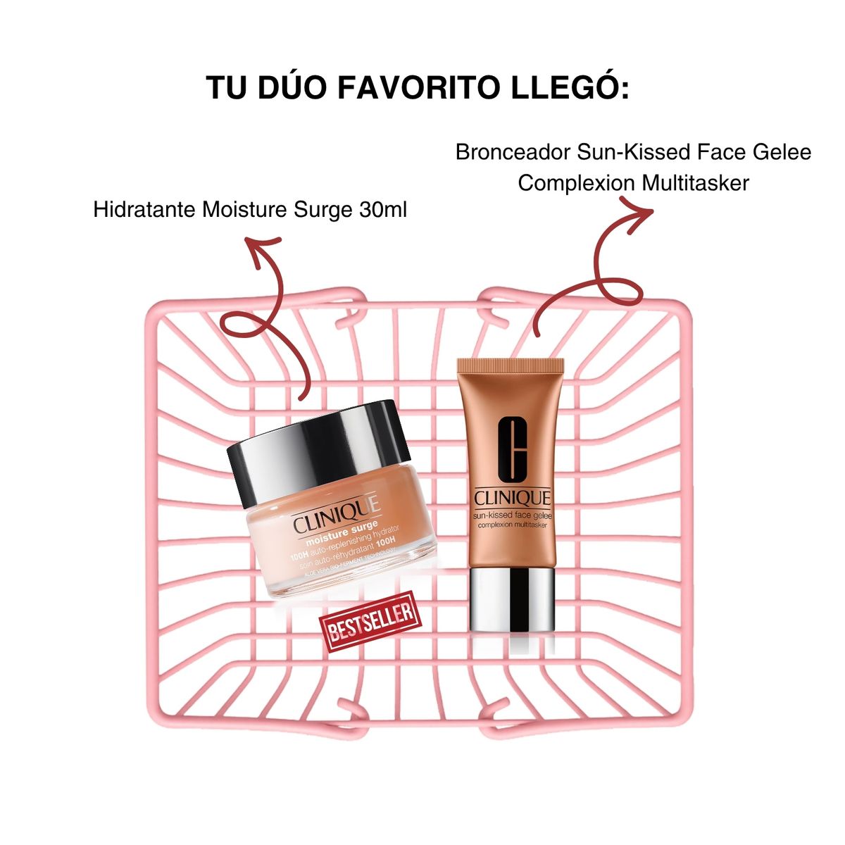 CLINIQUE - Duo Moisture Surge 30ml + Sun Kissed Face Gelee