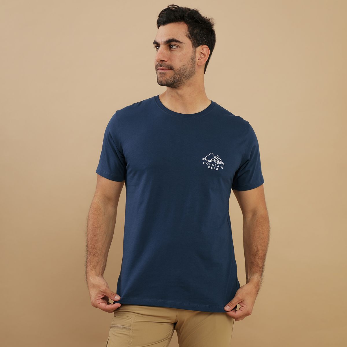 MOUNTAIN GEAR - Polo 100% Algodón Manga Corta Hombre Mountain Gear