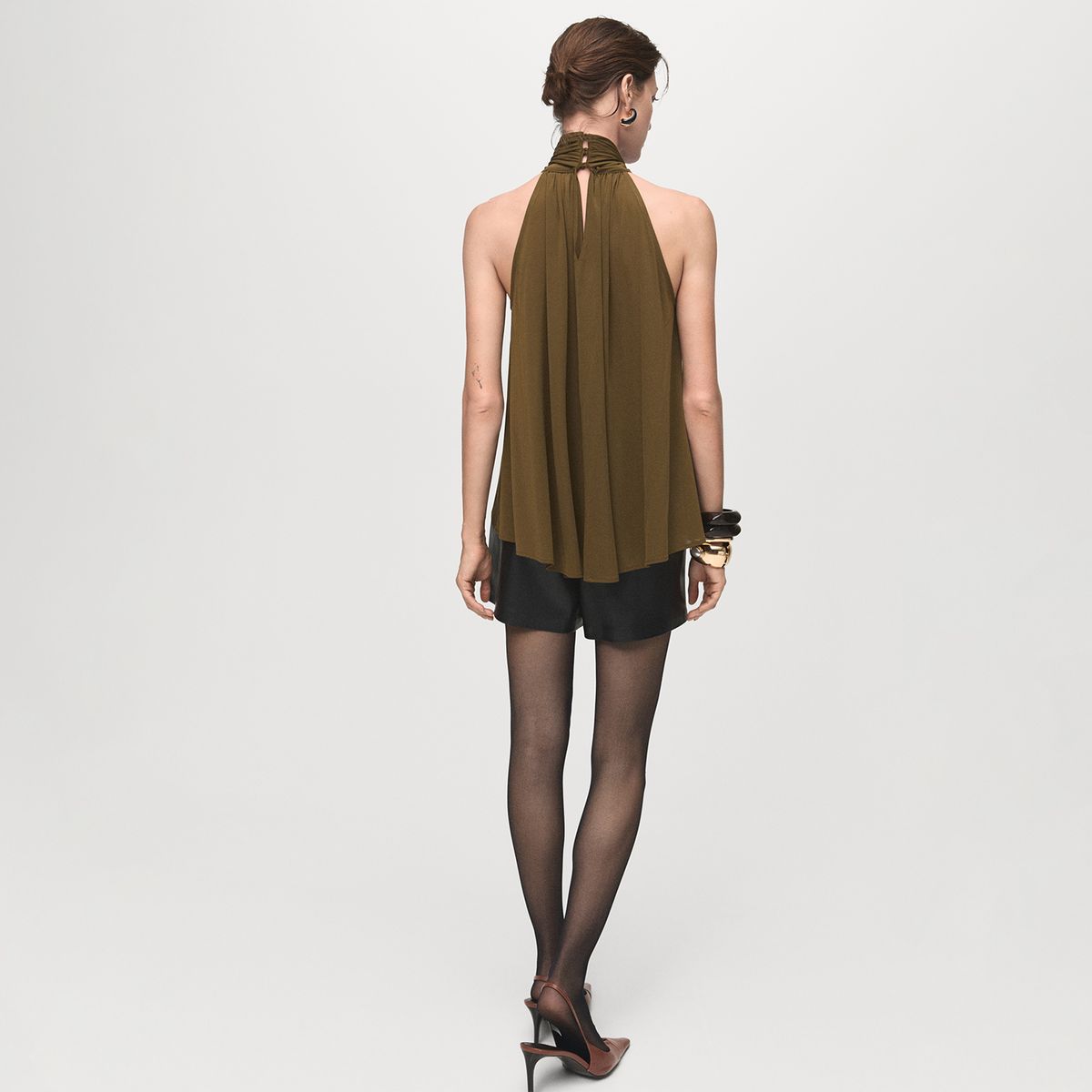 MANGO - Top Sin Mangas Mujer Mango