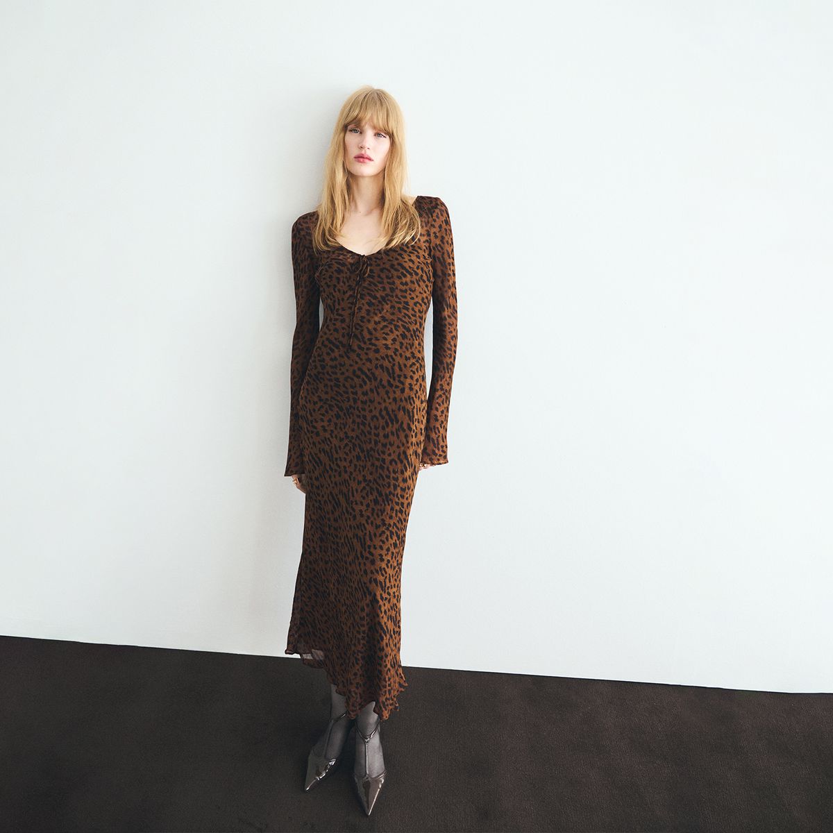 MANGO - Vestido Largo Mujer Mango