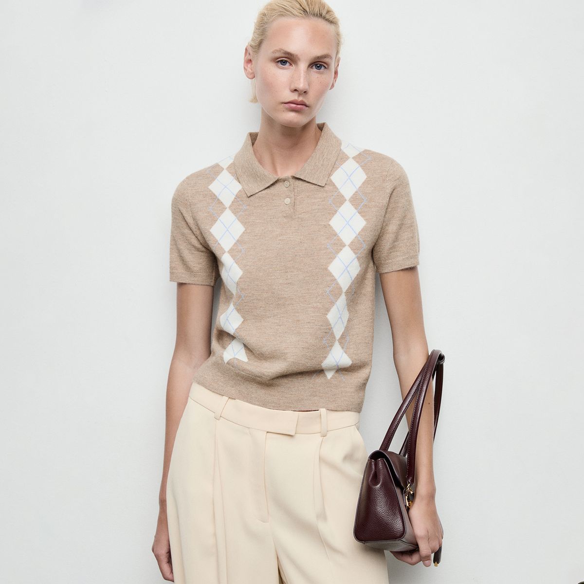 MANGO - Cardigan Manga Corta Mujer Mango