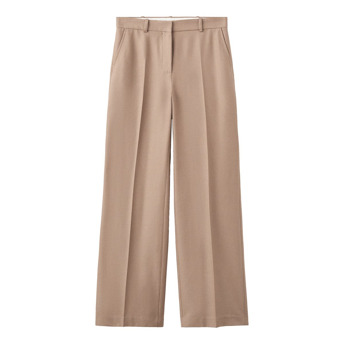 MANGO - Pantalón Straight Tiro Alto Mujer Mango