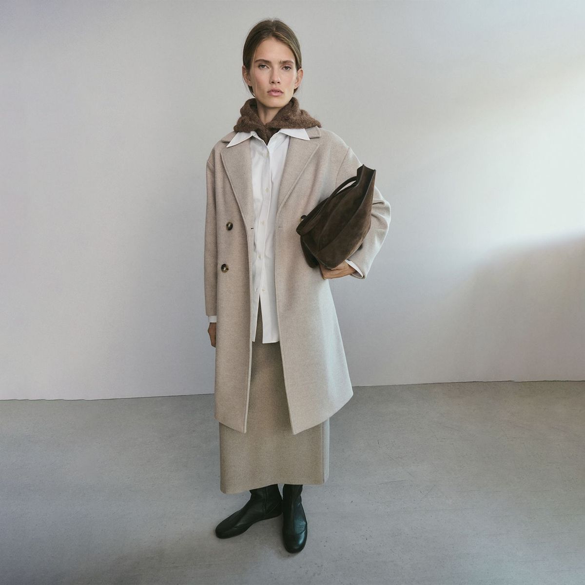 MANGO - Abrigo Largo Mujer Mango