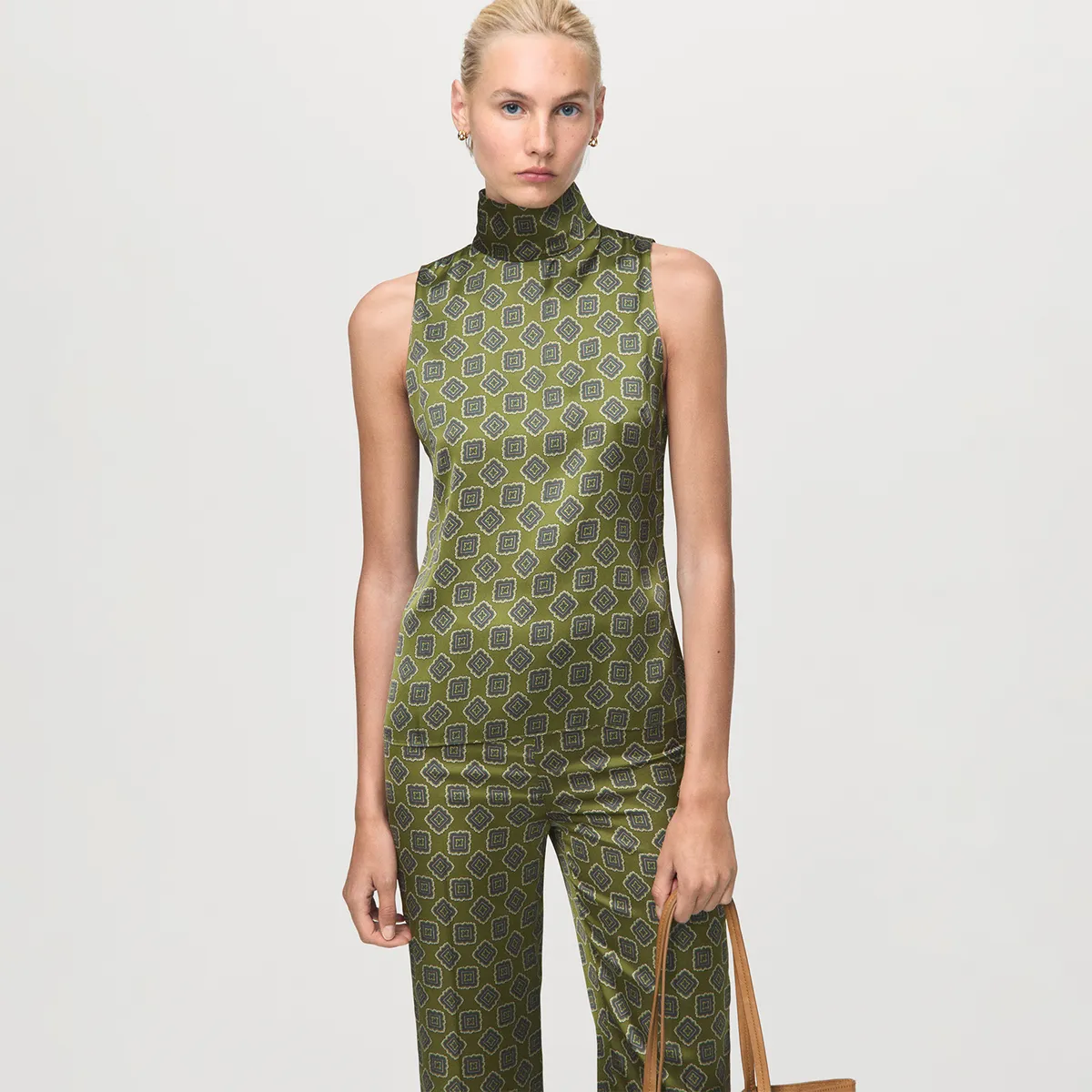 MANGO - Blusa Sin Mangas Mujer Mango