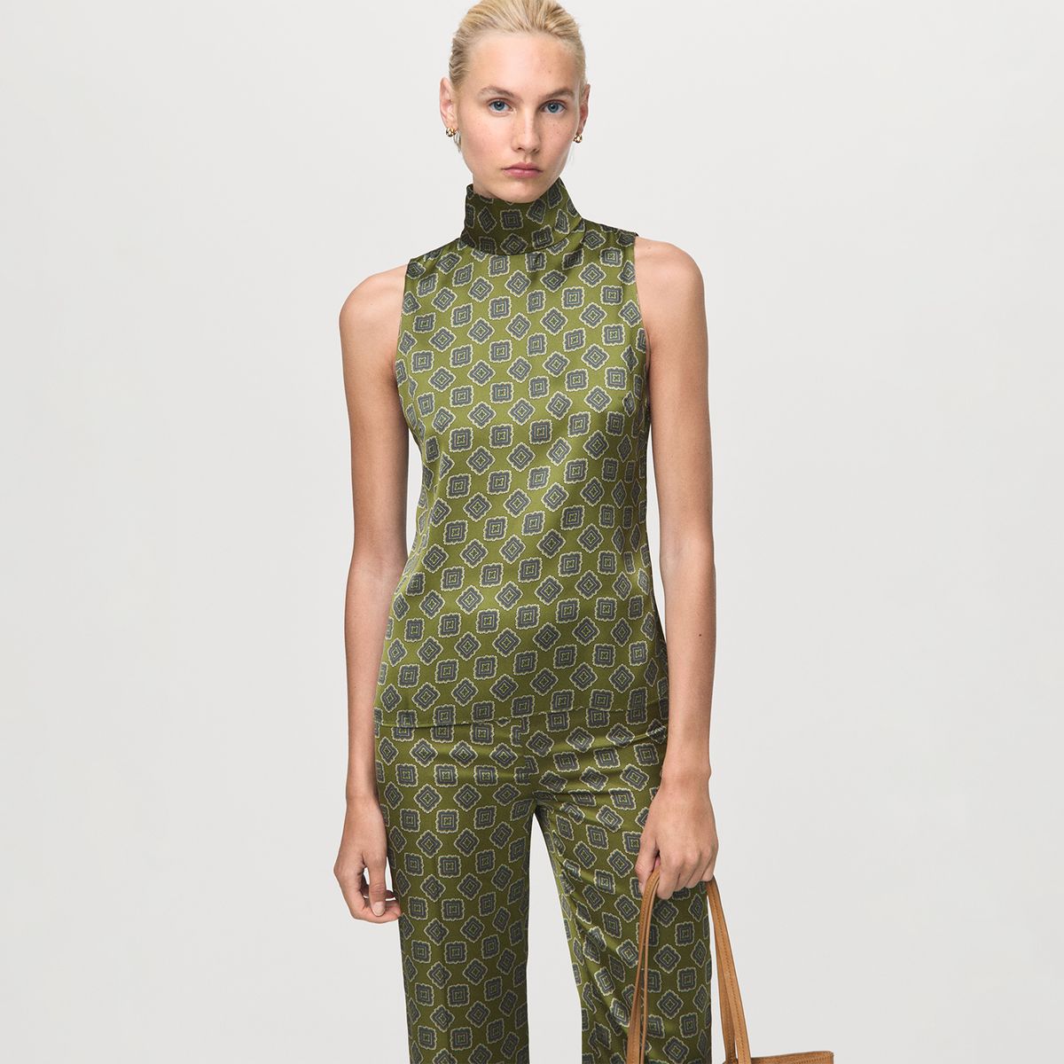 MANGO - Blusa Sin Mangas Mujer Mango