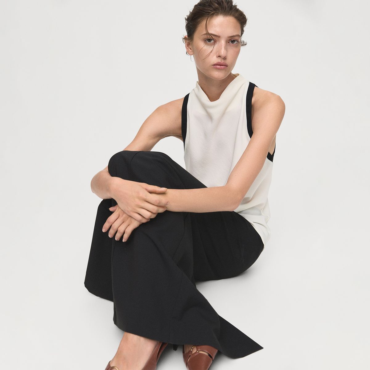 MANGO - Top Sin Mangas Mujer Mango