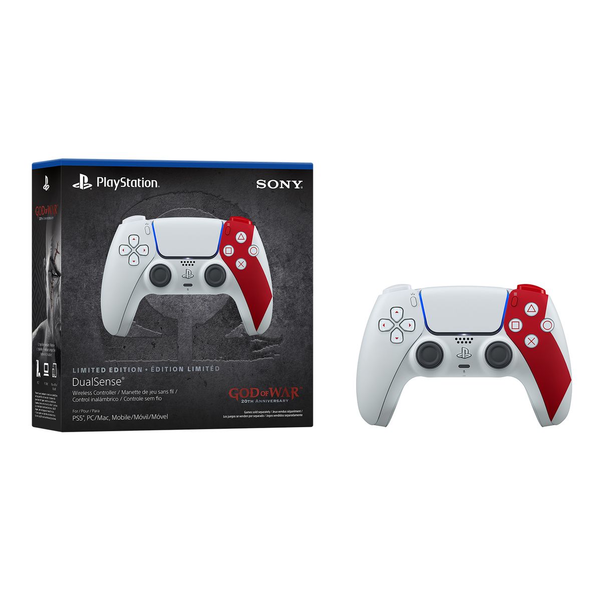 SONY - Control PS5 DualSense God of War 20th Anniversary (Edición Limitada)