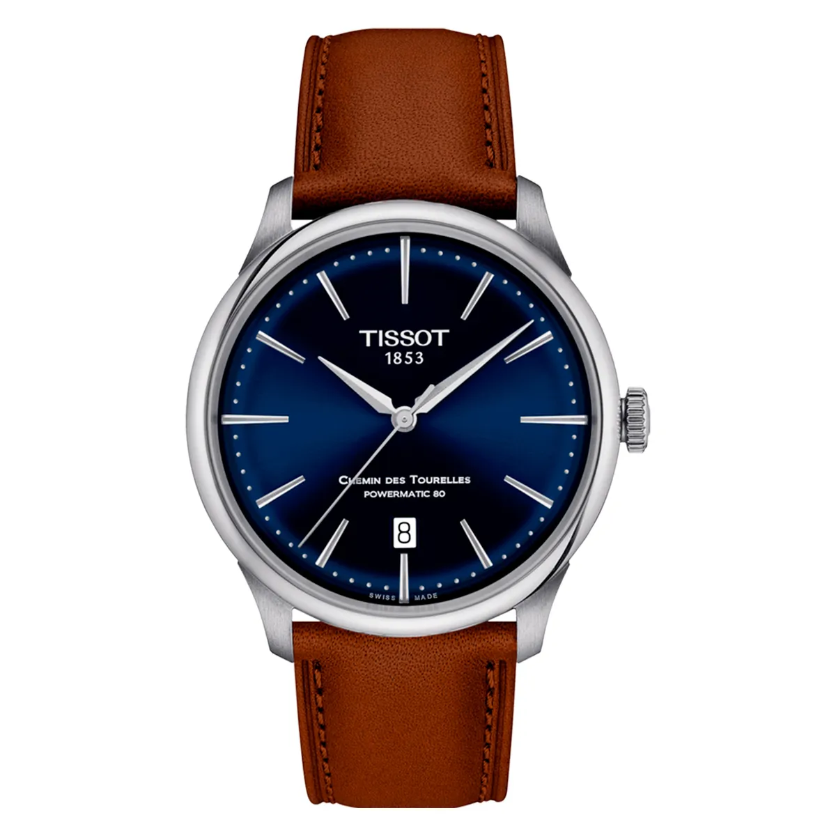 TISSOT - Reloj Hombre Chemin Des Tourelles Powermatic 80 + Estuche