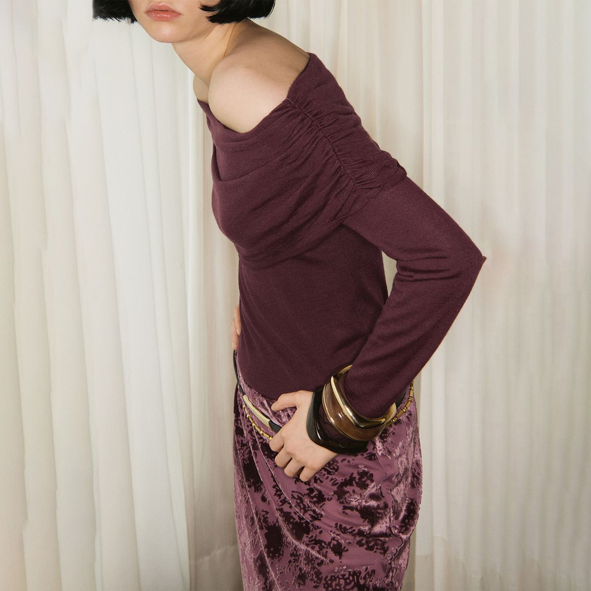 MANGO - Falda Larga Mujer Mango