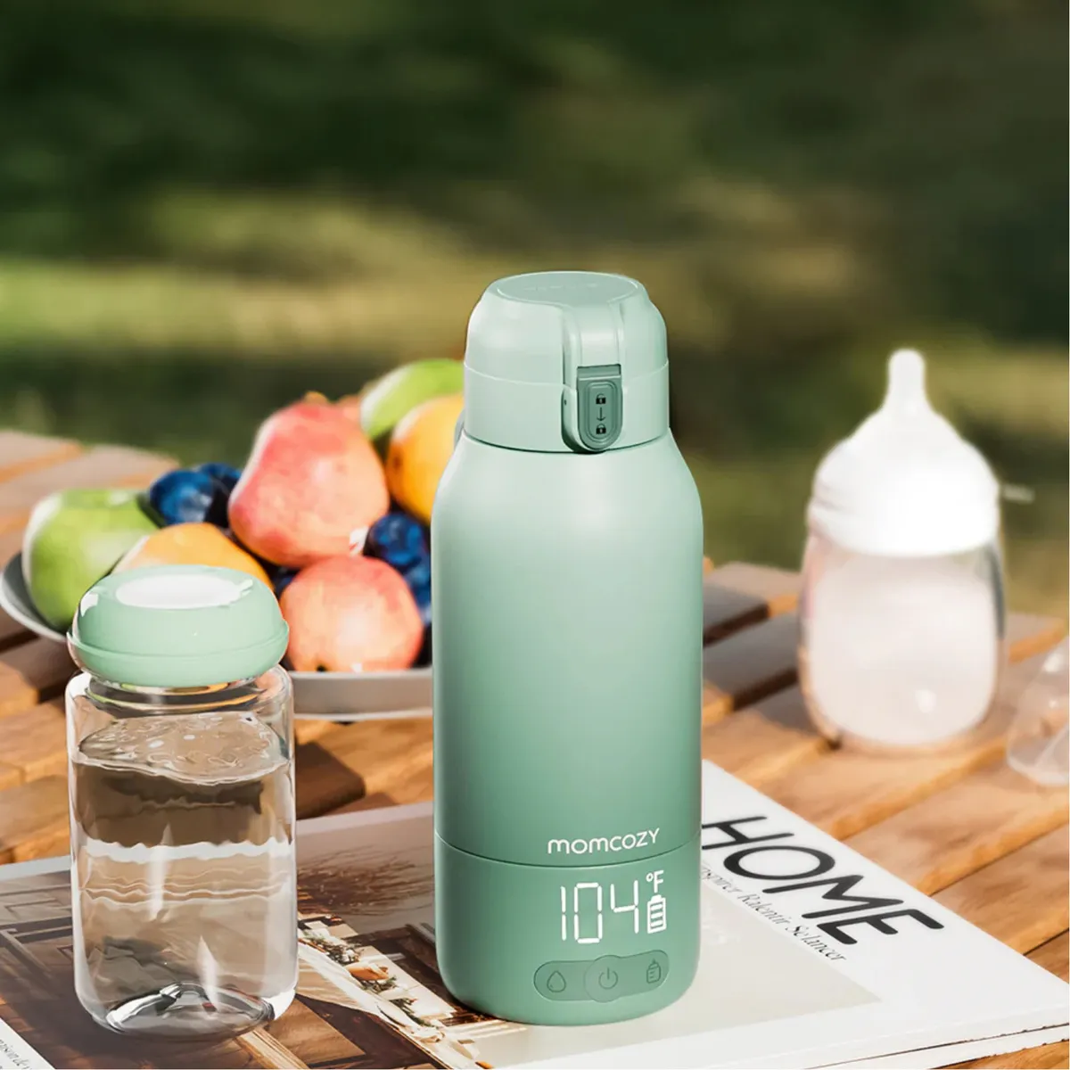 MOMCOZY - Termo Calentador Portátil De Leche Y Agua