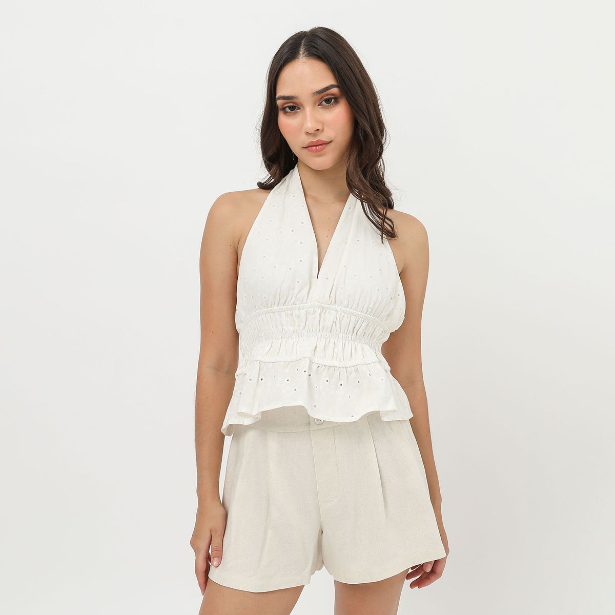 SYBILLA - Blusa Halter Mujer Sybilla